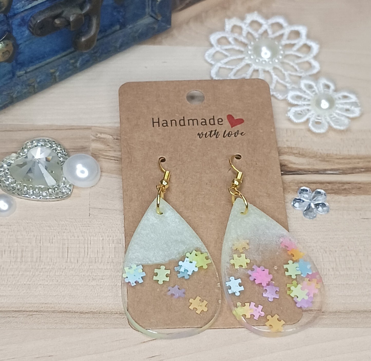 Teardrop Resin Earring