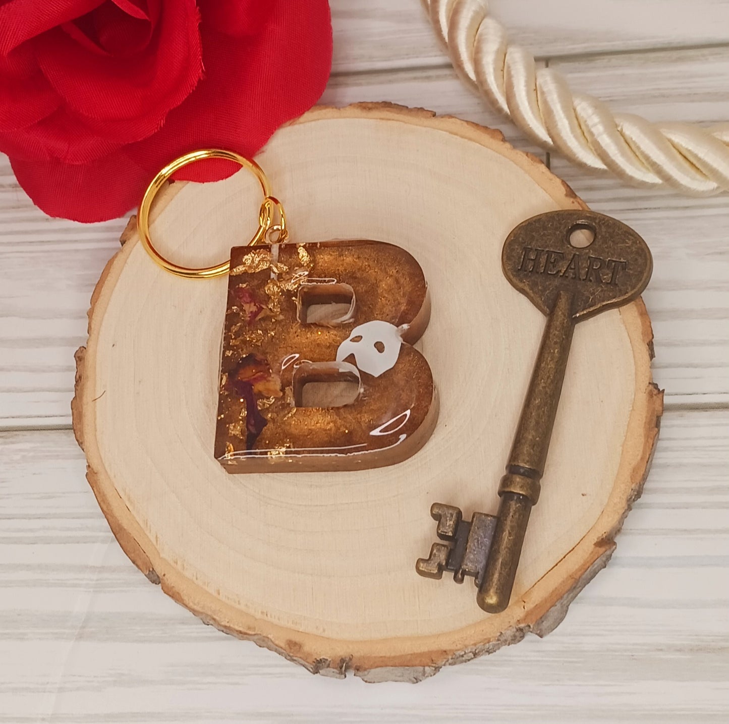 Phantom of the Opera Inspired Letter Keychain