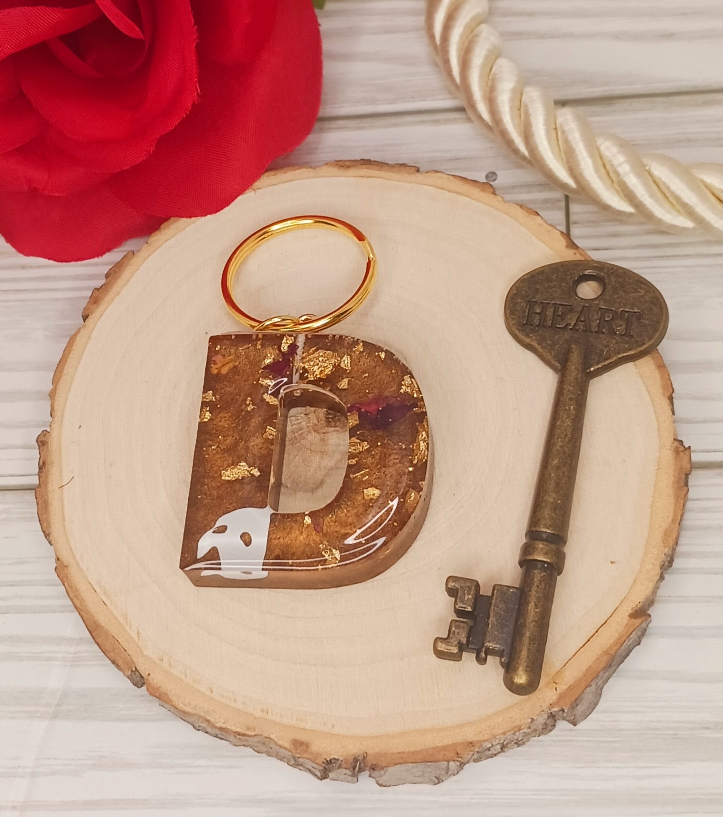 Phantom of the Opera Inspired Letter Keychain
