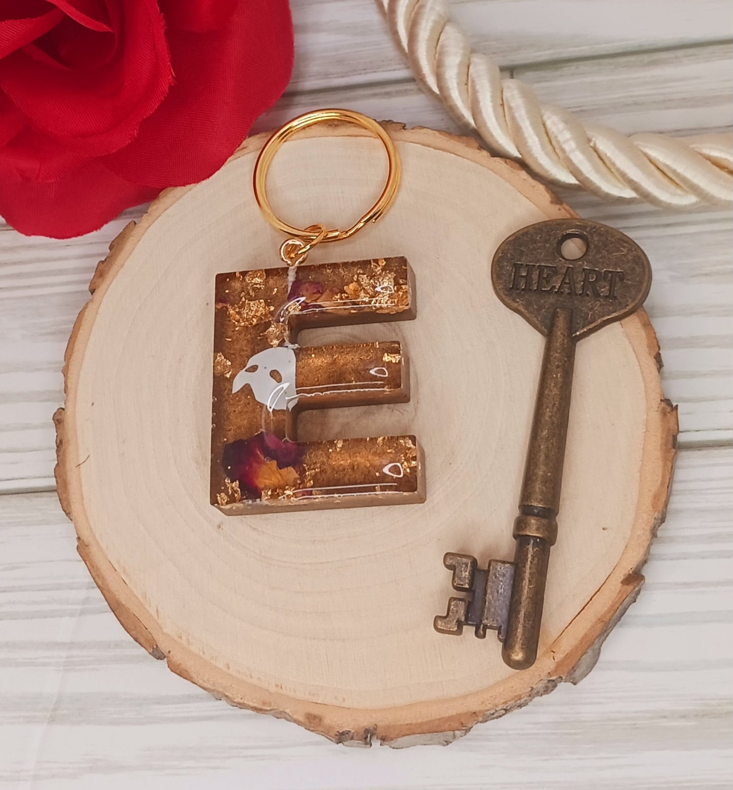 Phantom of the Opera Inspired Letter Keychain