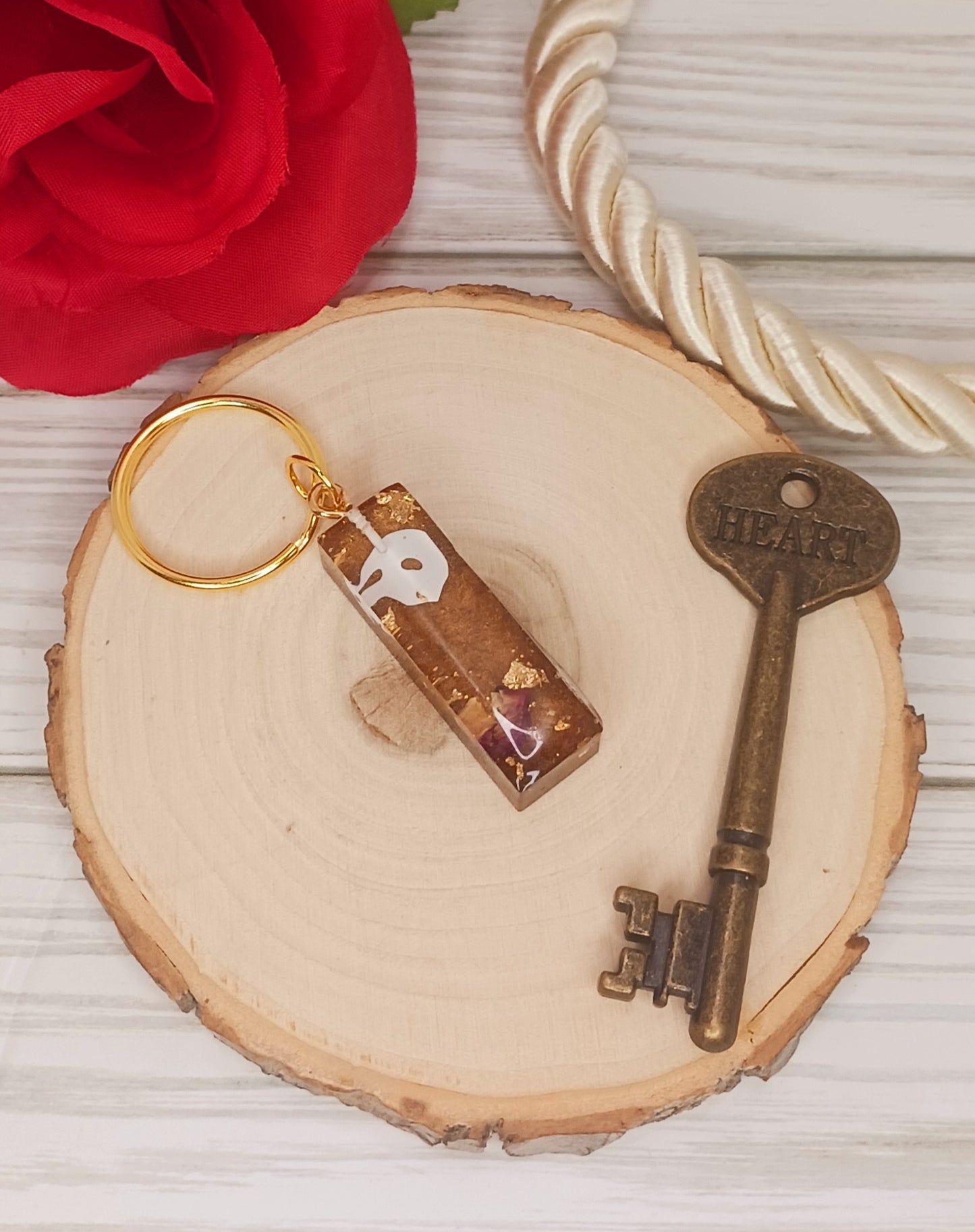 Phantom of the Opera Inspired Letter Keychain