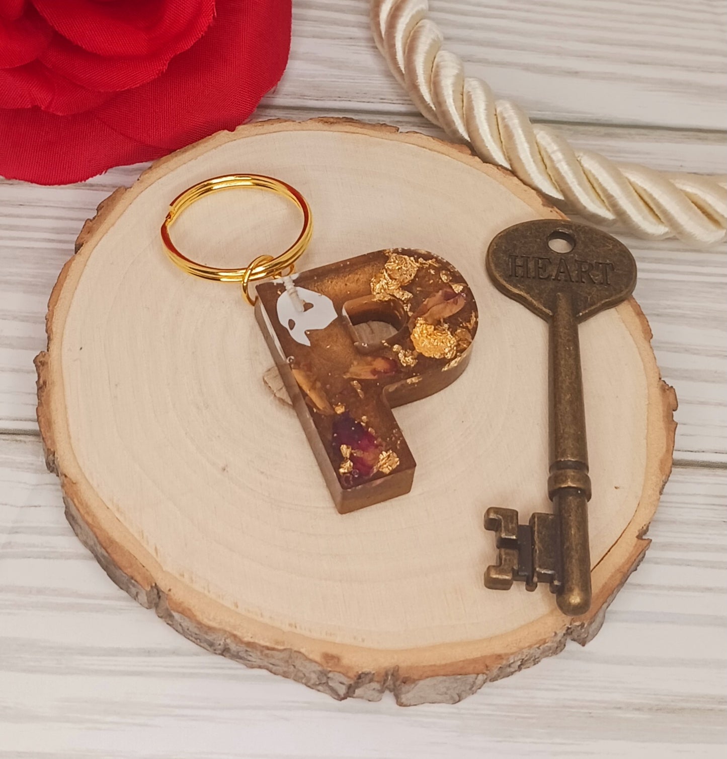 Phantom of the Opera Inspired Letter Keychain