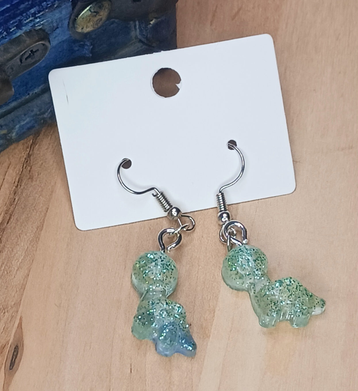 Brontosaurus Resin Earrings