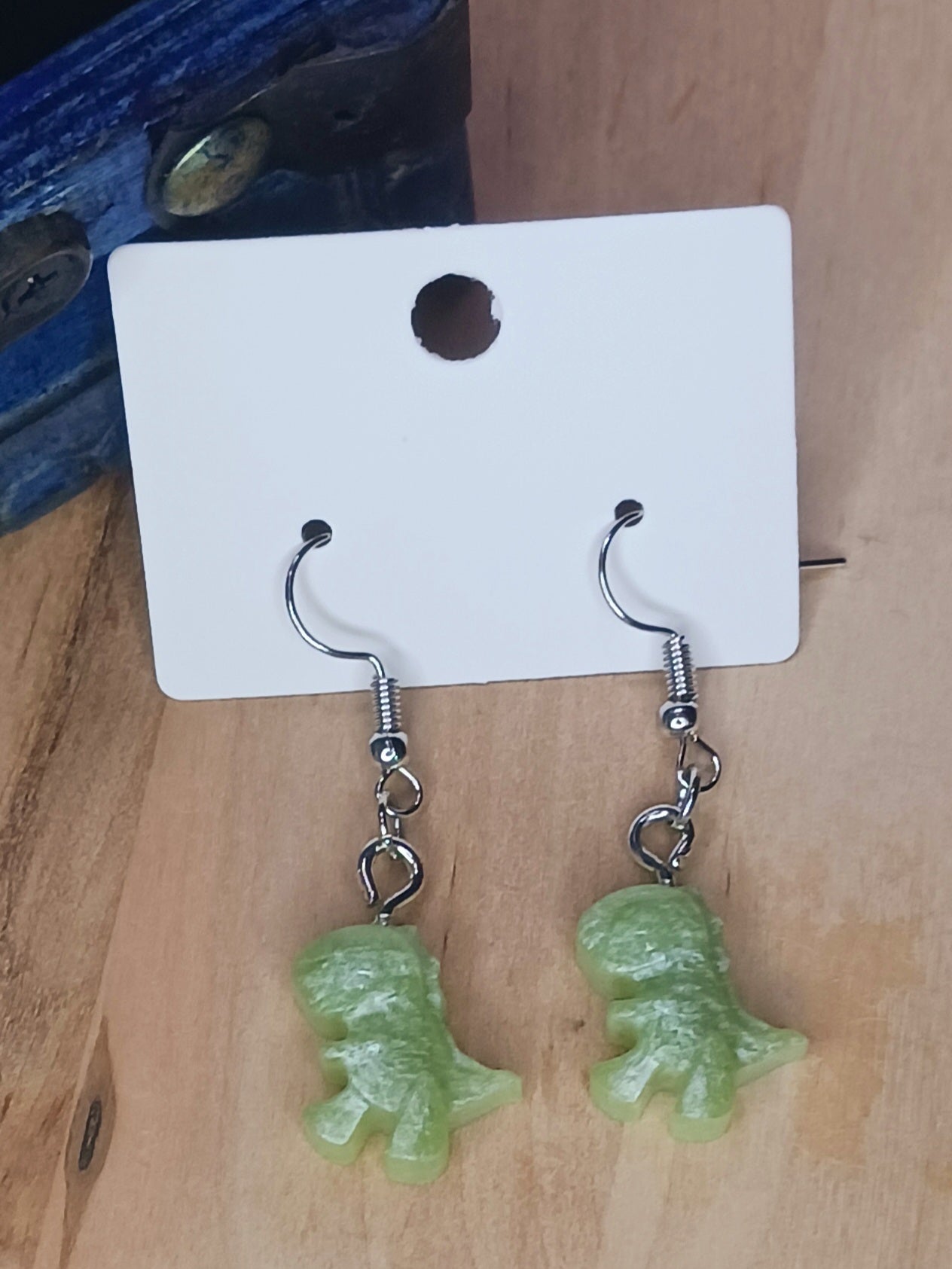 T-Rex Resin Earrings