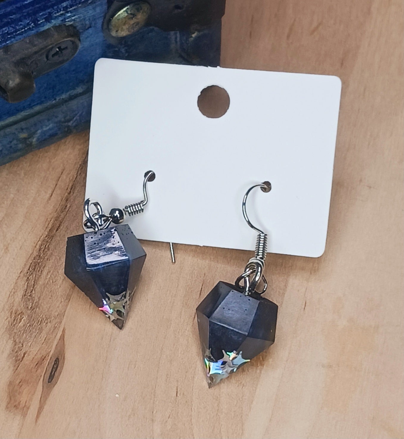 Gemstone Resin Earrings