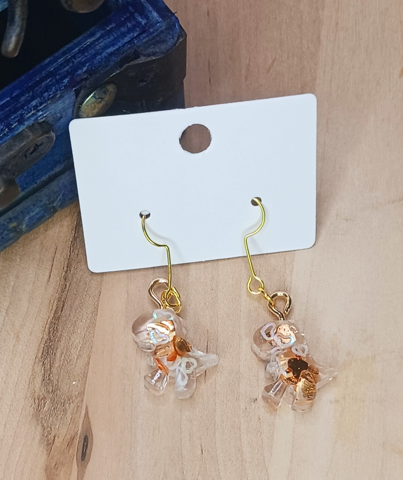 T-Rex Resin Earrings