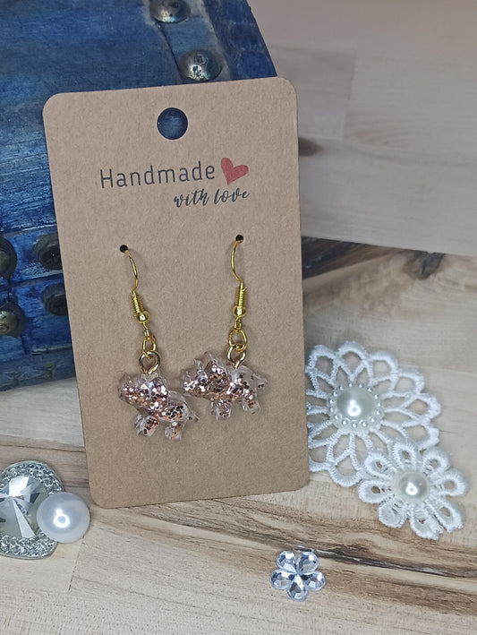Triceratops Resin Earrings