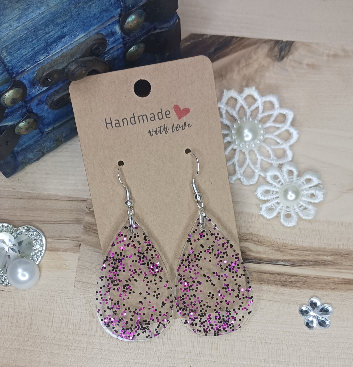 Teardrop Resin Earring