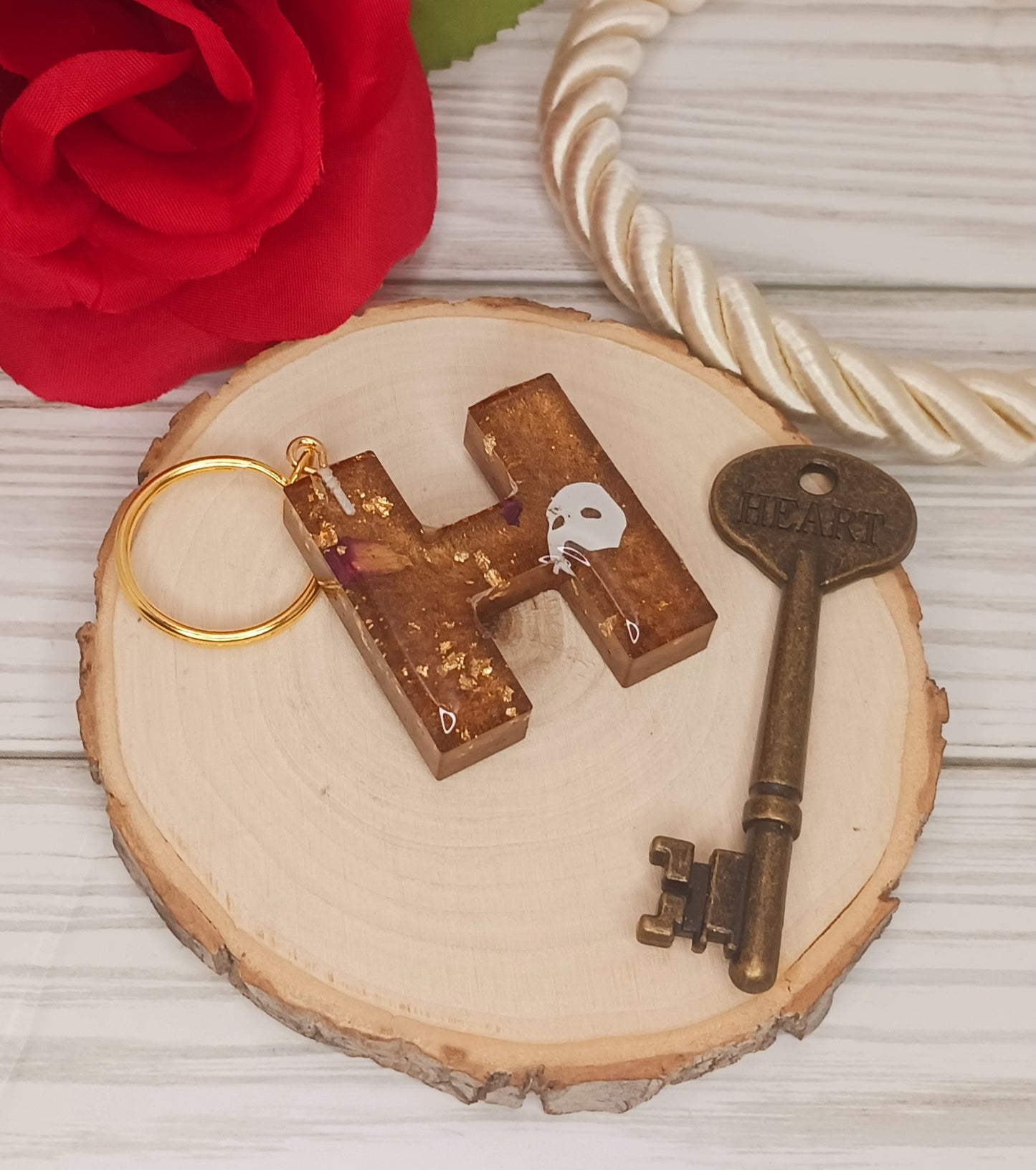 Phantom of the Opera Inspired Letter Keychain