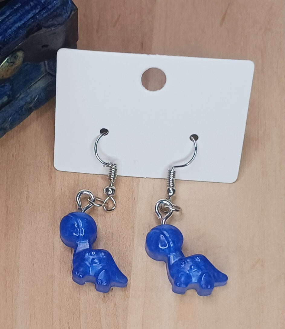 Brontosaurus Resin Earrings