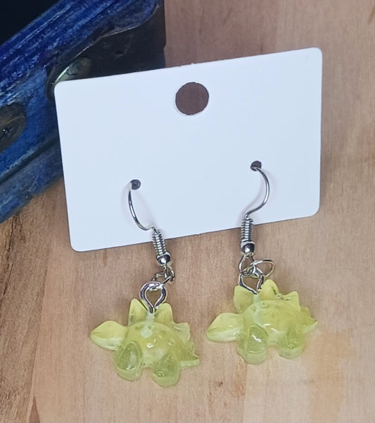 Stegosaurus Resin Earrings
