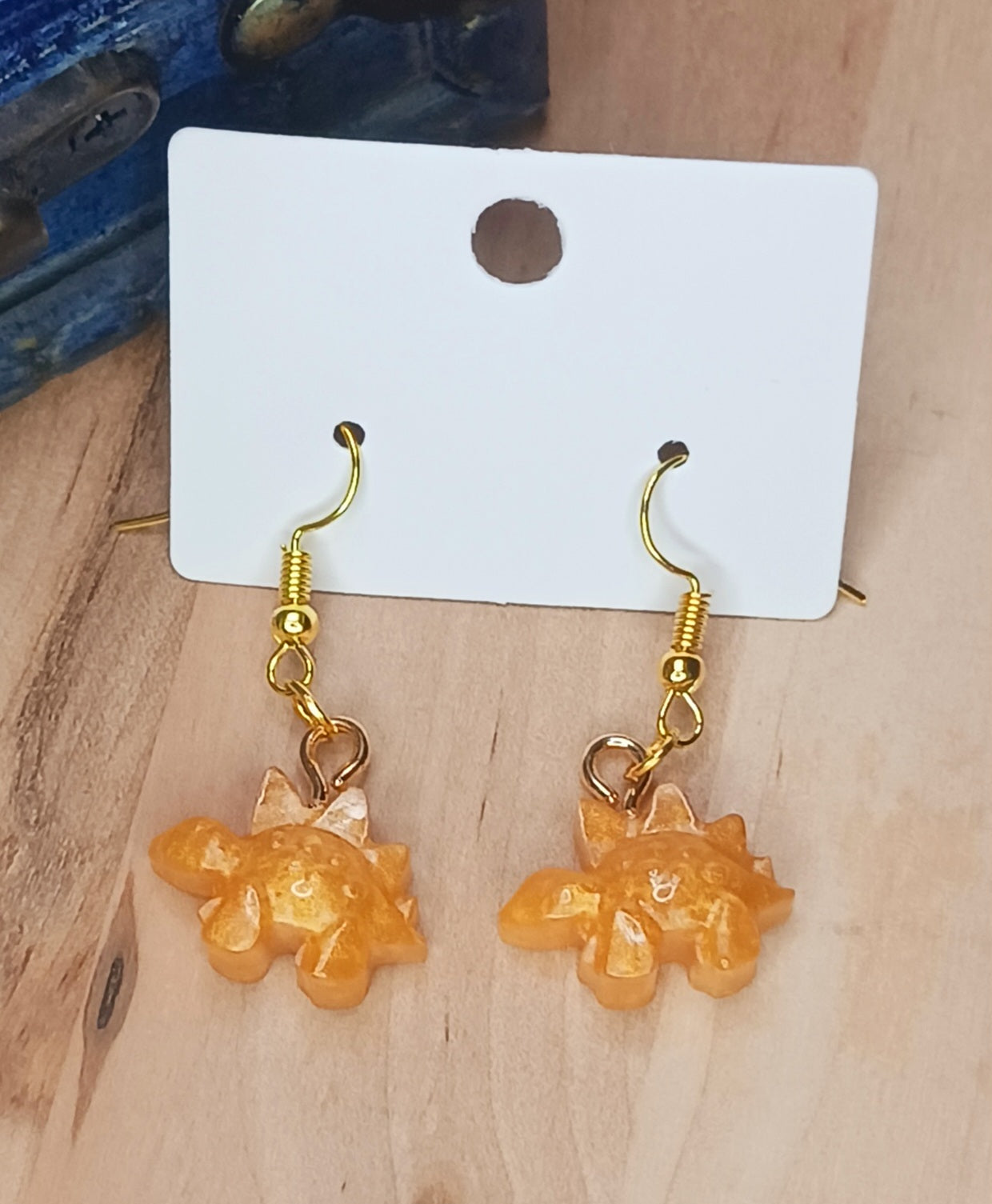 Stegosaurus Resin Earrings
