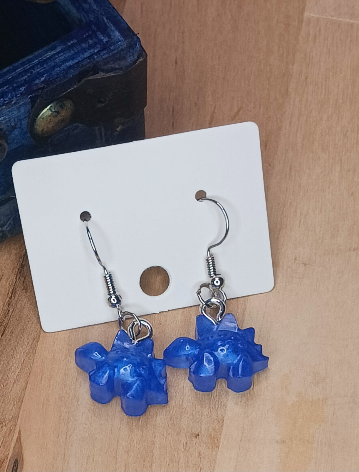 Stegosaurus Resin Earrings