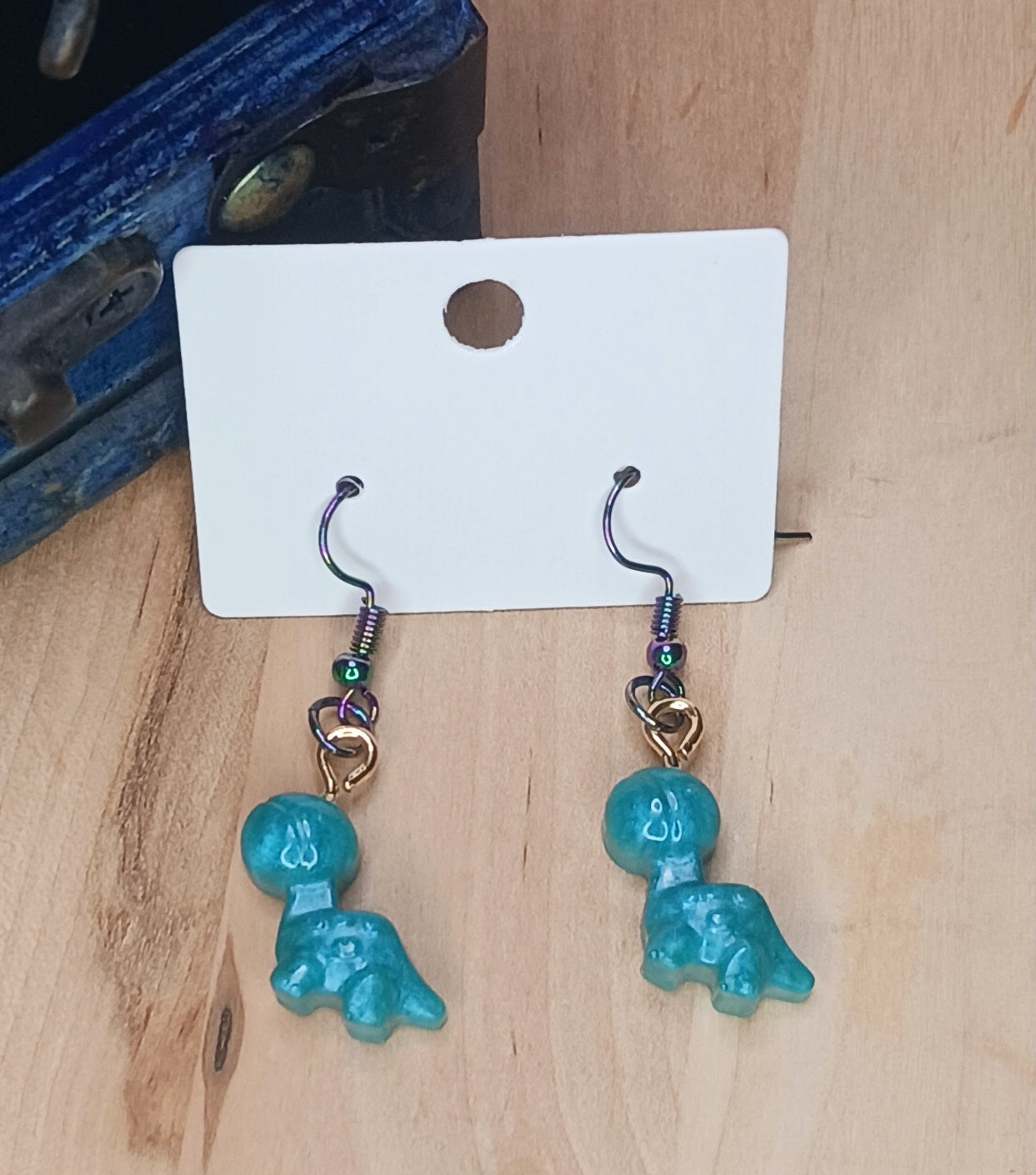 Brontosaurus Resin Earrings