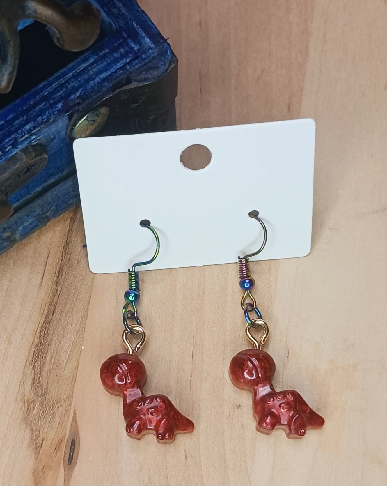 Brontosaurus Resin Earrings