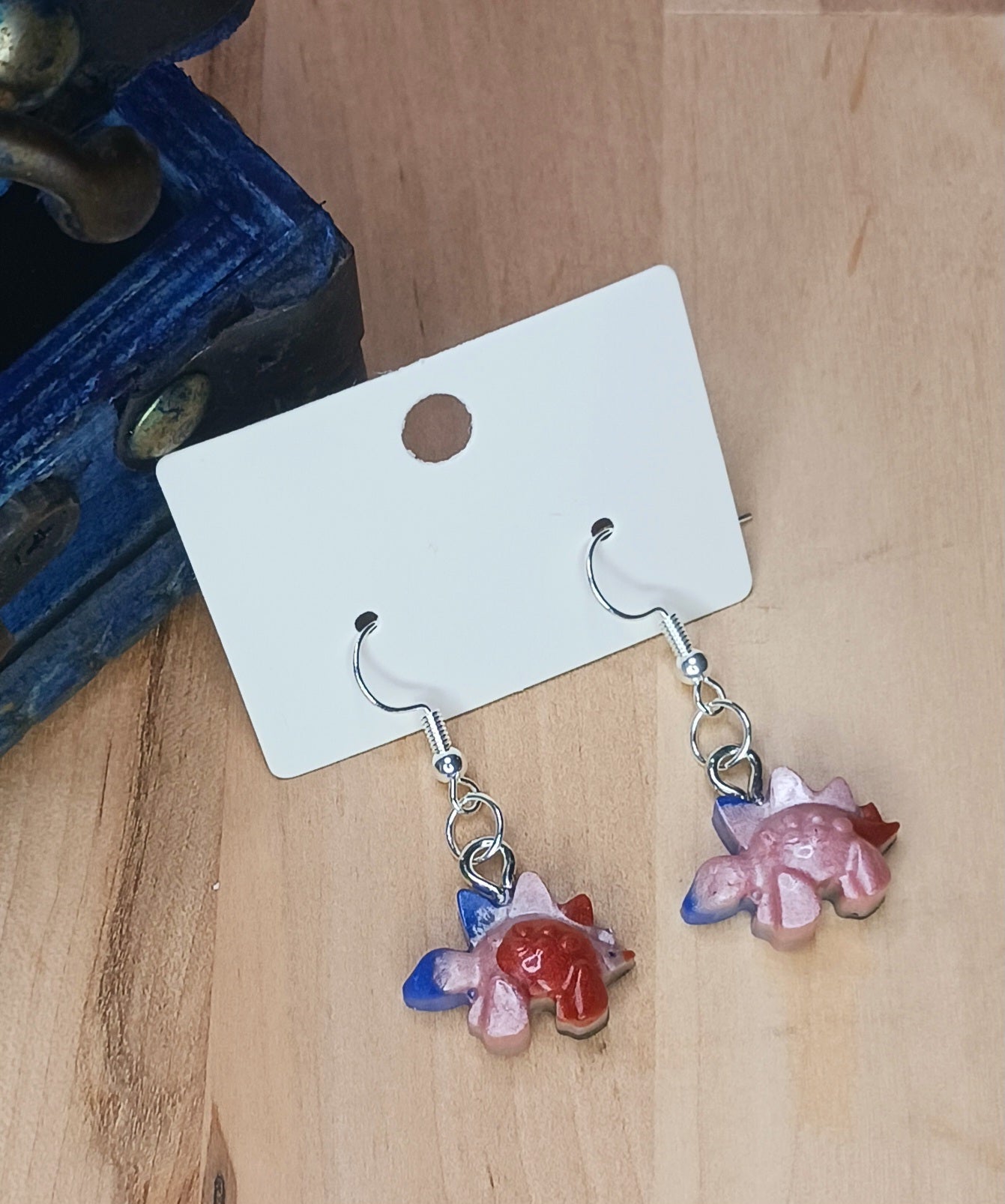 Stegosaurus Resin Earrings