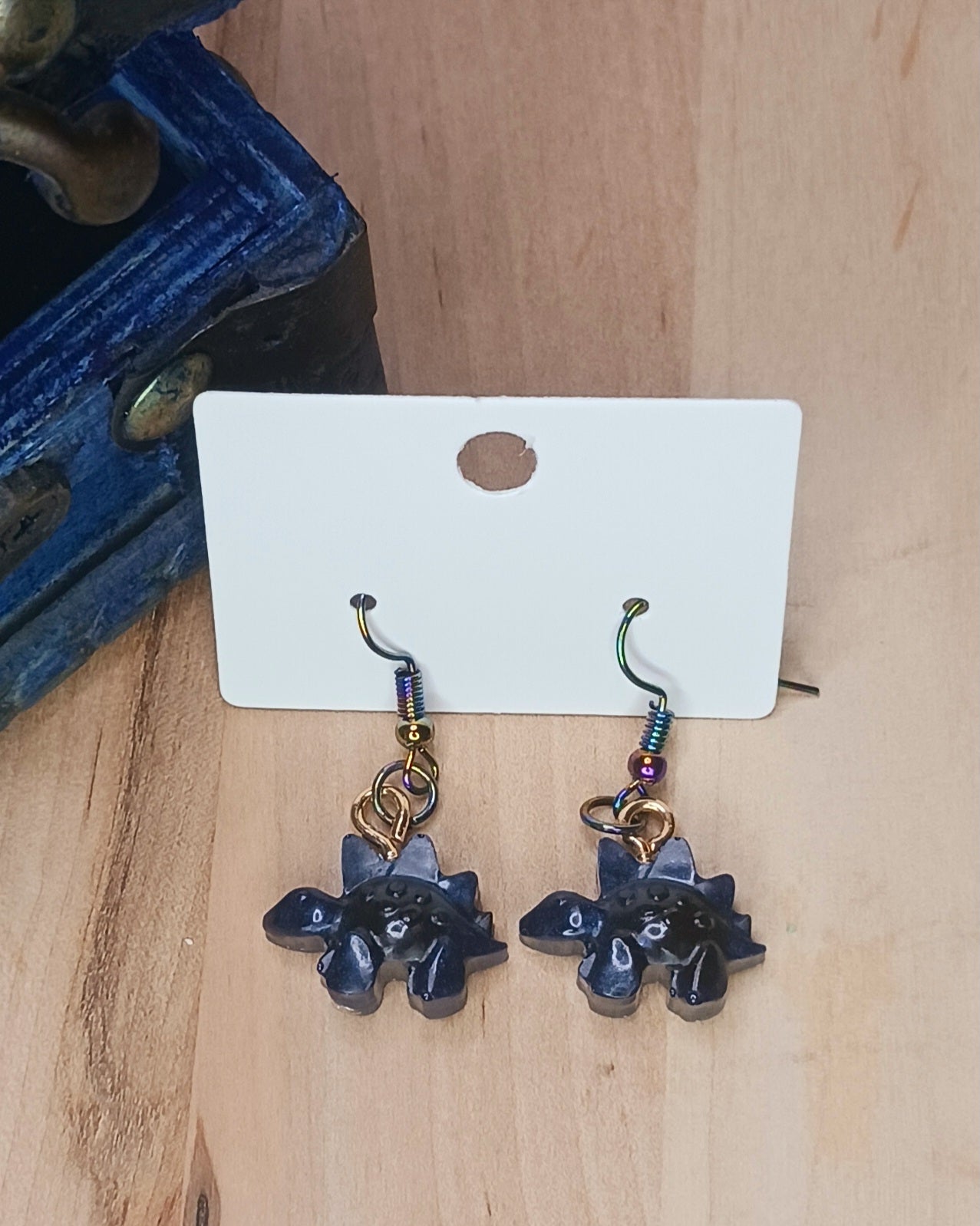 Stegosaurus Resin Earrings
