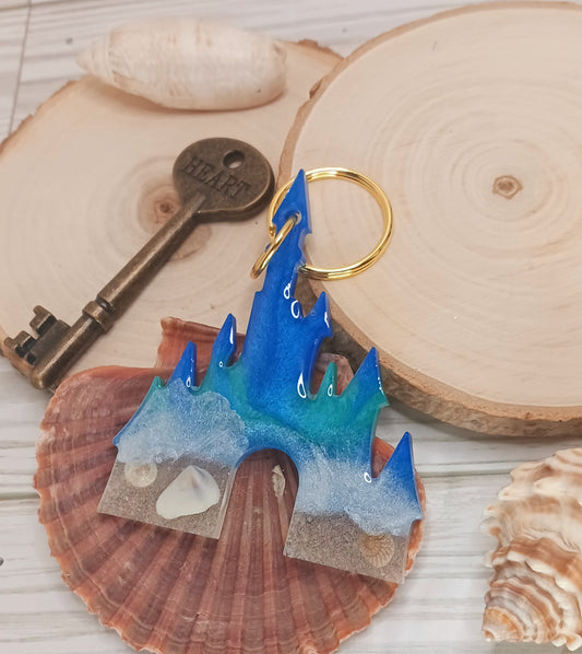 Princess Castle Keychain Ocean Themed