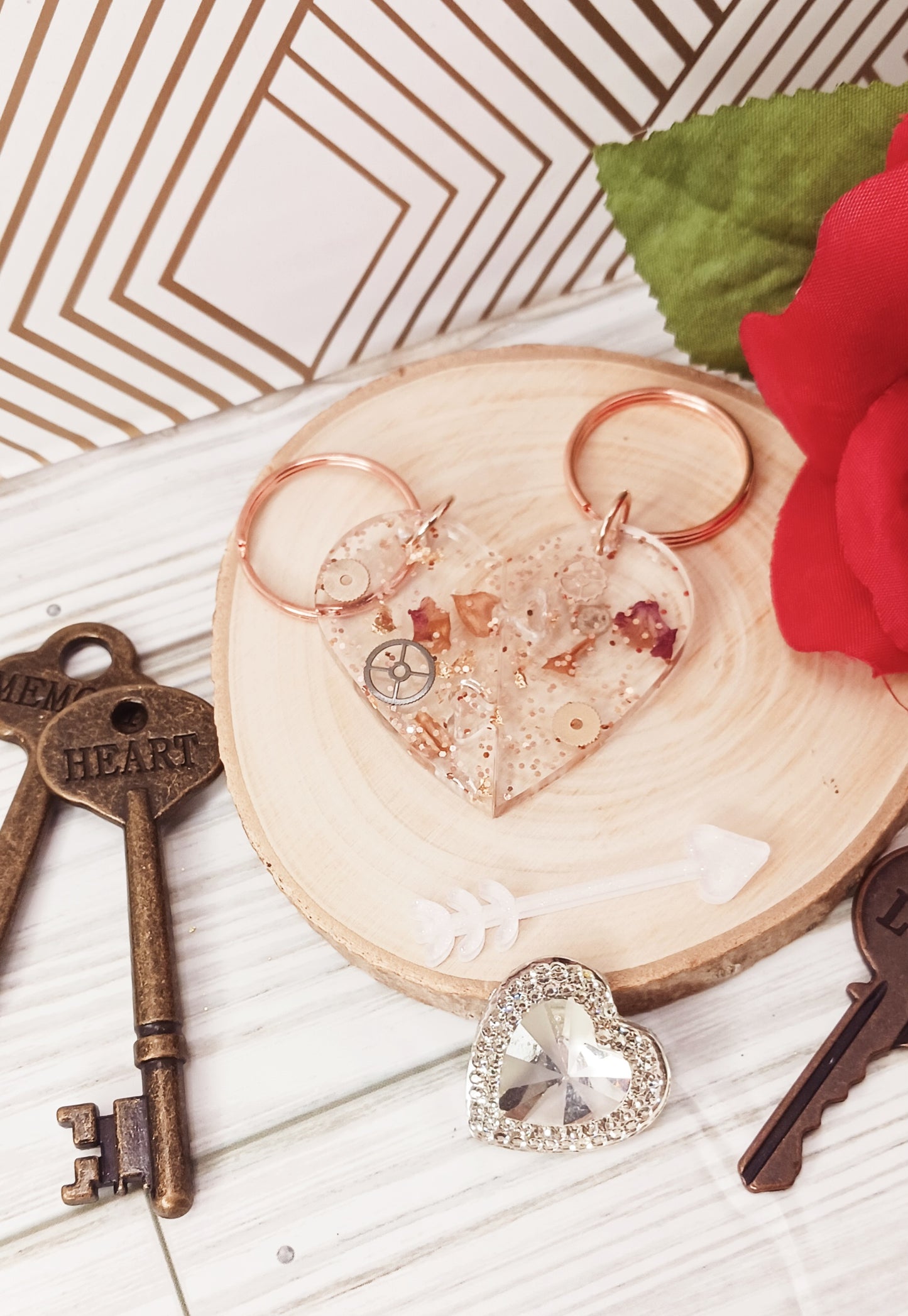 Best Friend Resin Keychains